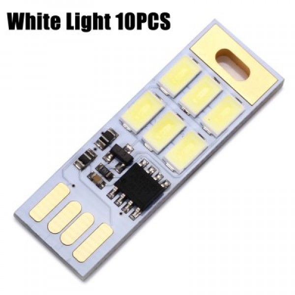 1W 75 Lumens White Light Touch USB Lamp Module 10PCS