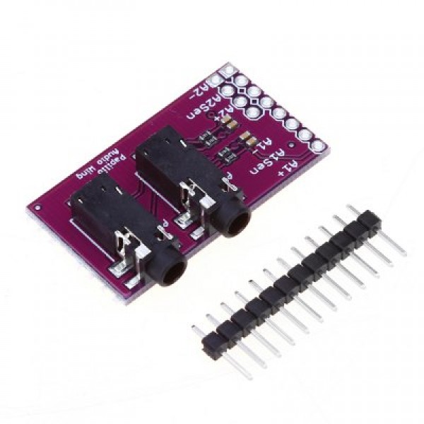 3.5mm Stereo Jack Breakout Two Channels Extension Module for Ard
